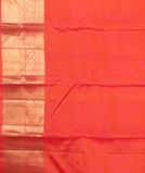 Orangish Pink Soft Silk Saree T4374473