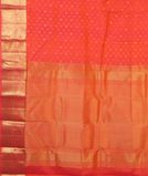 Orangish Pink Soft Silk Saree T4374474