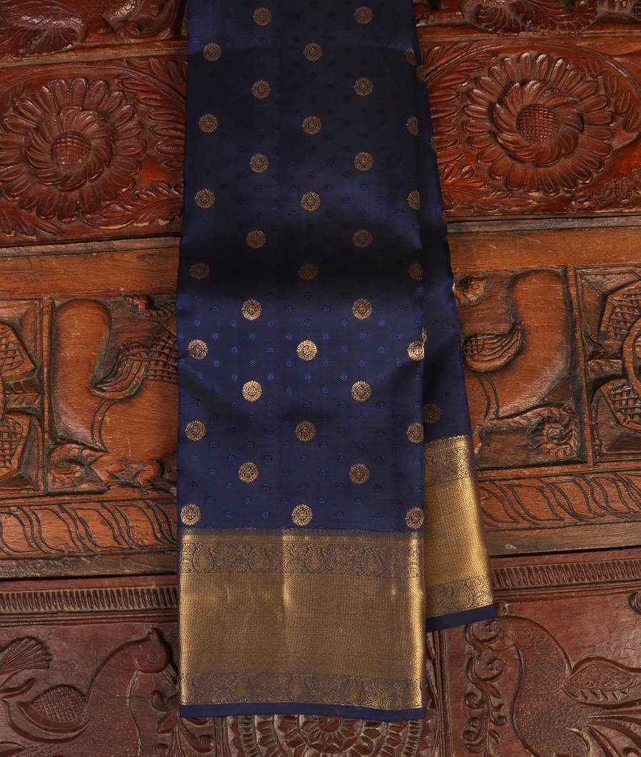Blue Soft Silk Saree T437375-image