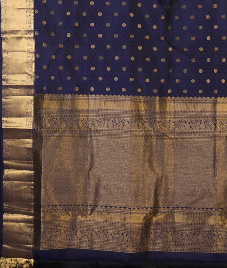 Blue Soft Silk Saree T4373754