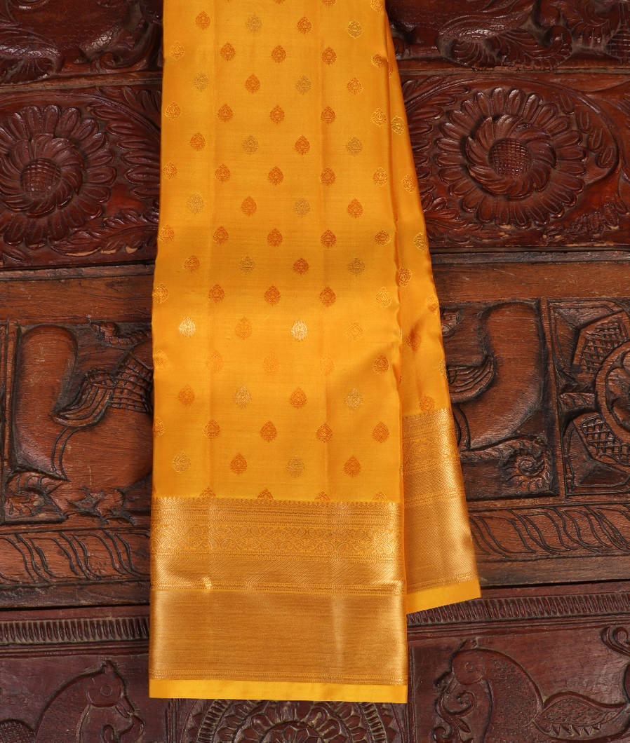 Yellow Soft Silk Saree T437394-image