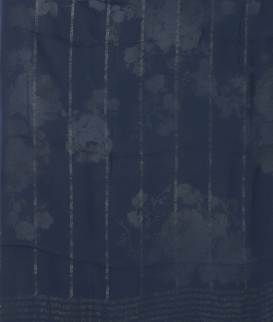 Blue Georgette Silk Saree T4326593