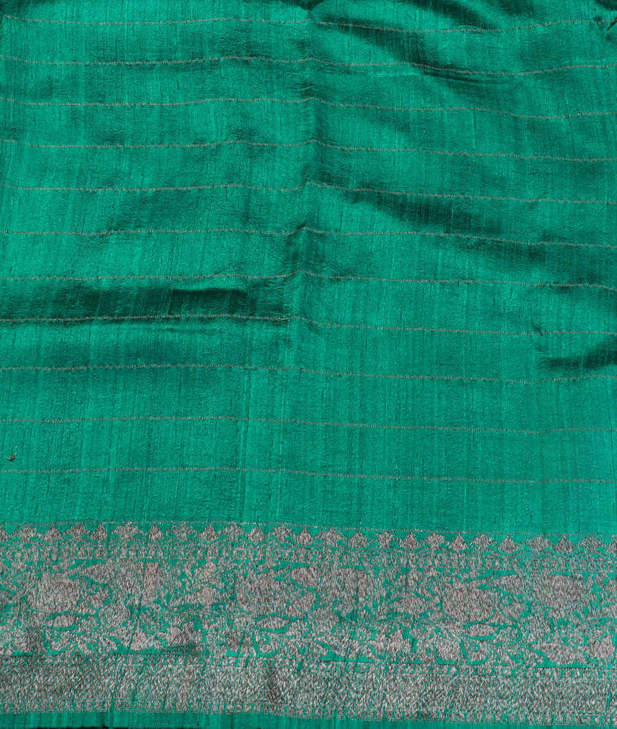 Magenta Banaras Tussar Saree T4356333
