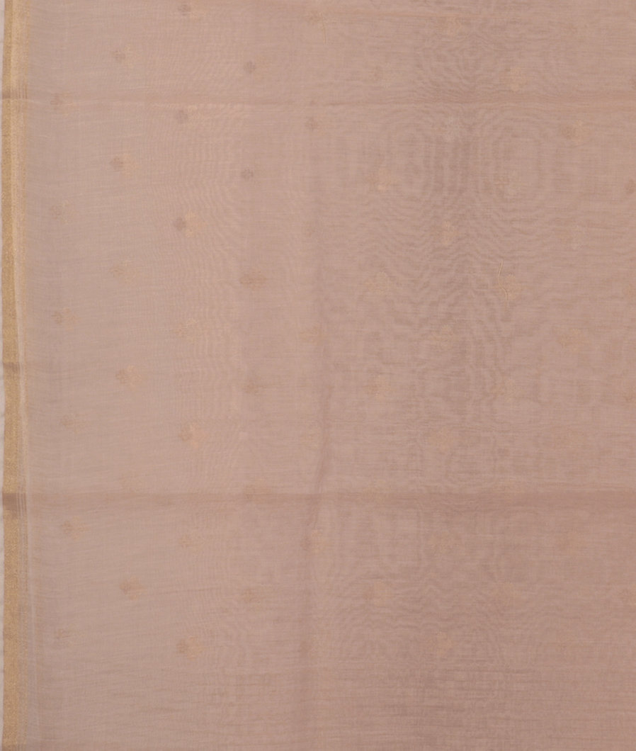 Pink Chanderi Cotton Embroidery Saree T4366133