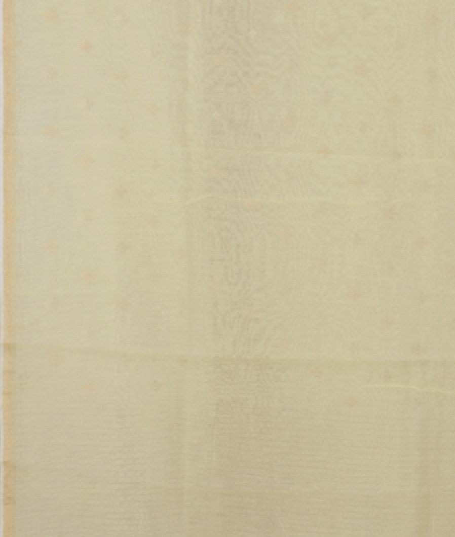 Yellow Chanderi Cotton Embroidery Saree T4366143
