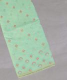 Green Chanderi Cotton Embroidery Saree T4366211