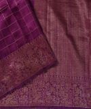 Purple Banaras Tussar Saree T4393222