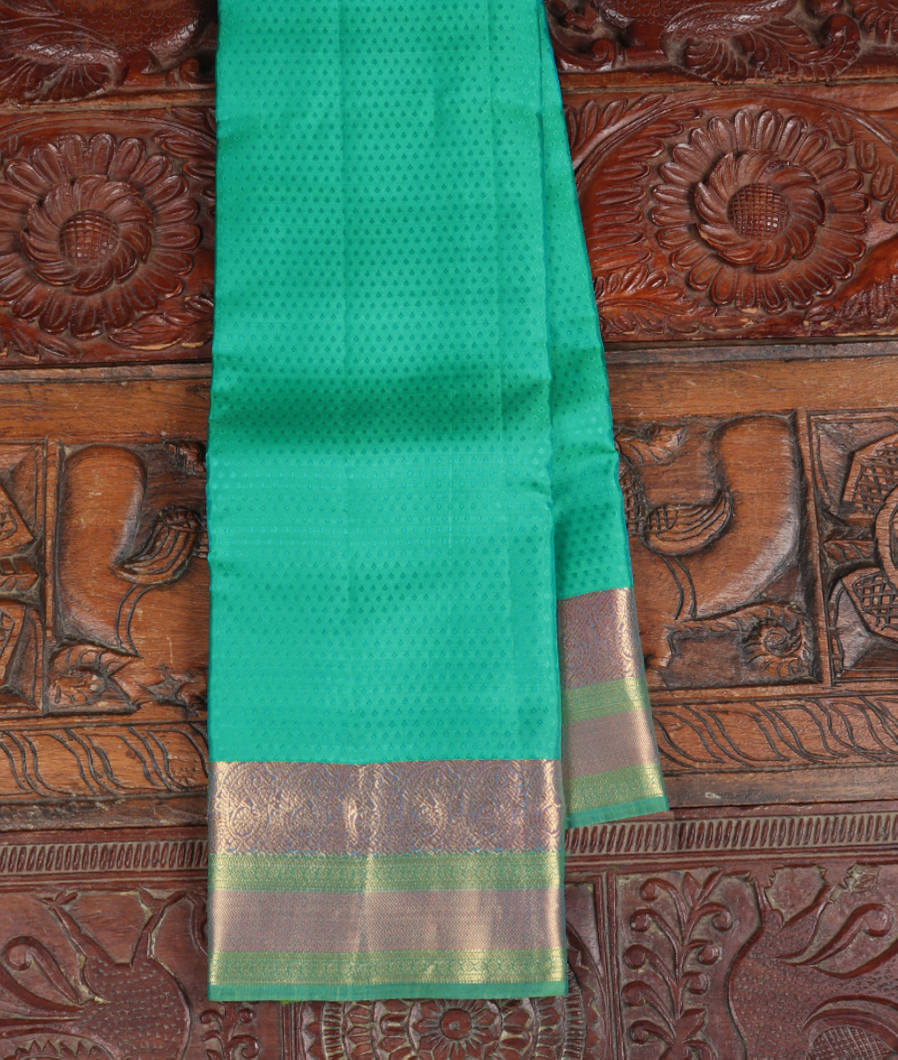 Green Soft Silk Saree T420358-image