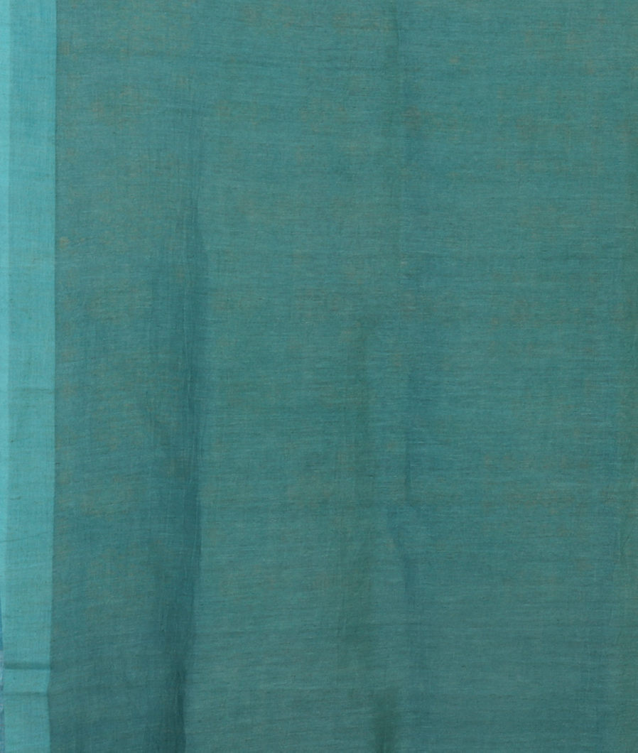 Blue linen Cotton Saree T4312003