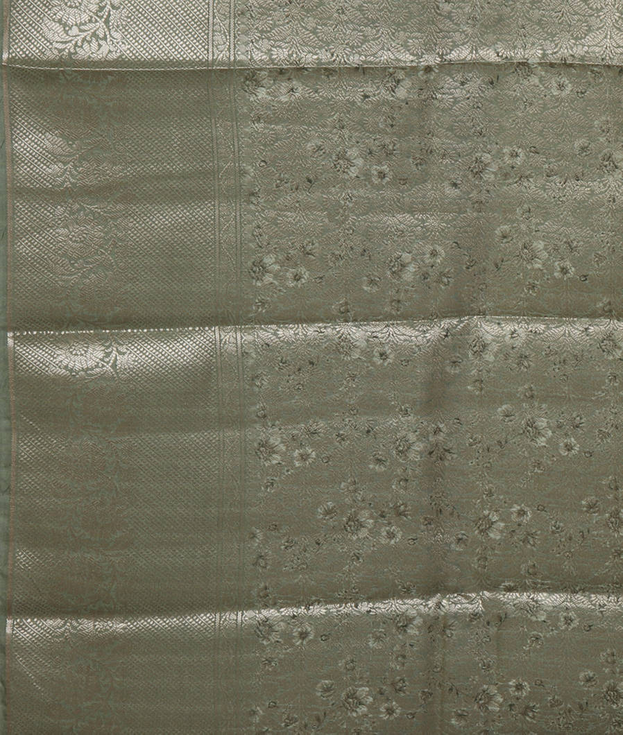 Green Chaniya Silk Saree T4353273