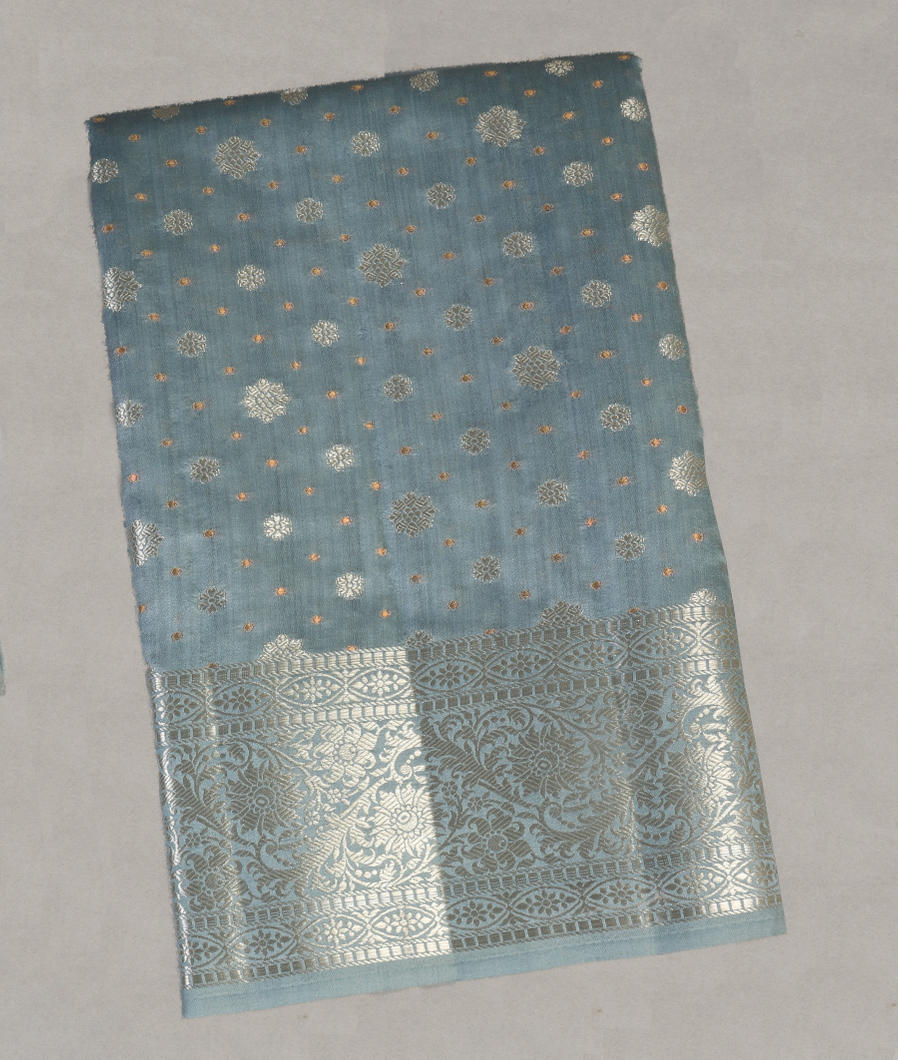 Blue Chaniya Silk Saree T434493-image