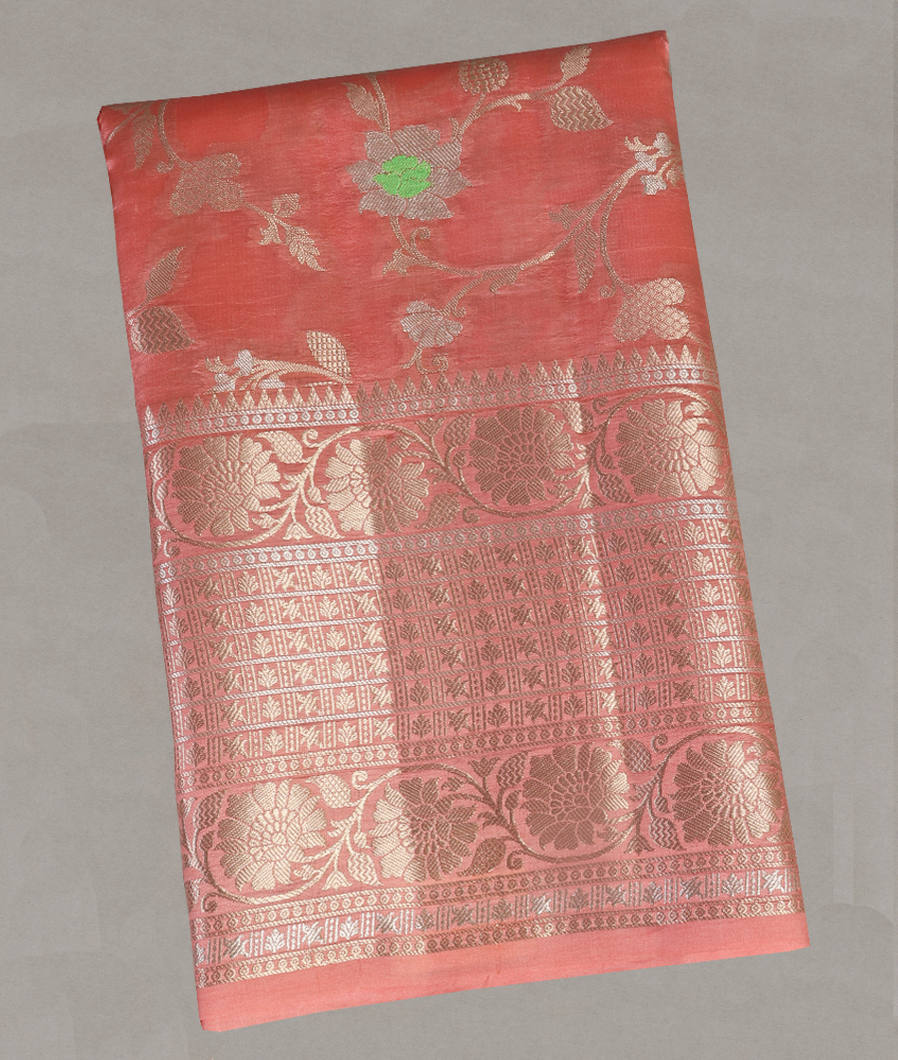 Peach Chaniya Silk Saree T429618-image