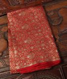 Red Banaras Silk Blouse T4338051