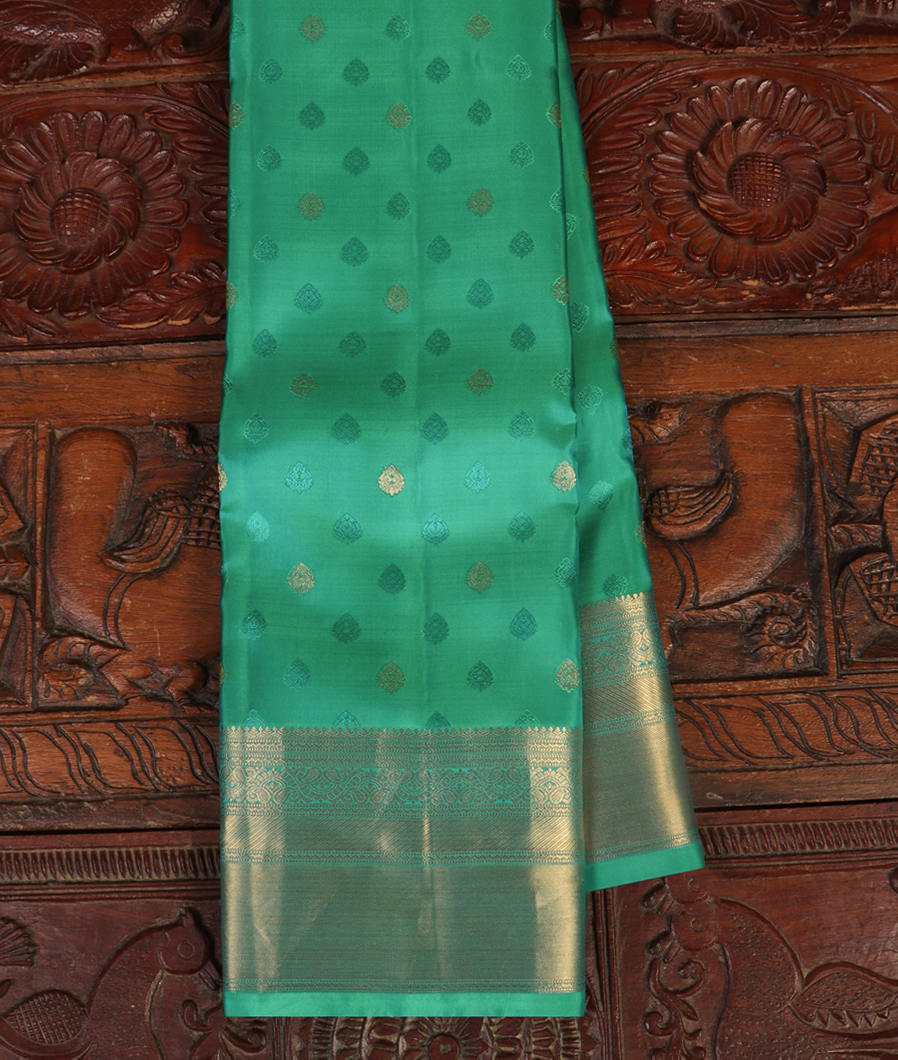 Green Soft Silk Saree T437399-image