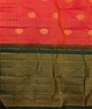 Orangish Pink Handwoven Kanjivaram Silk Saree T4376164