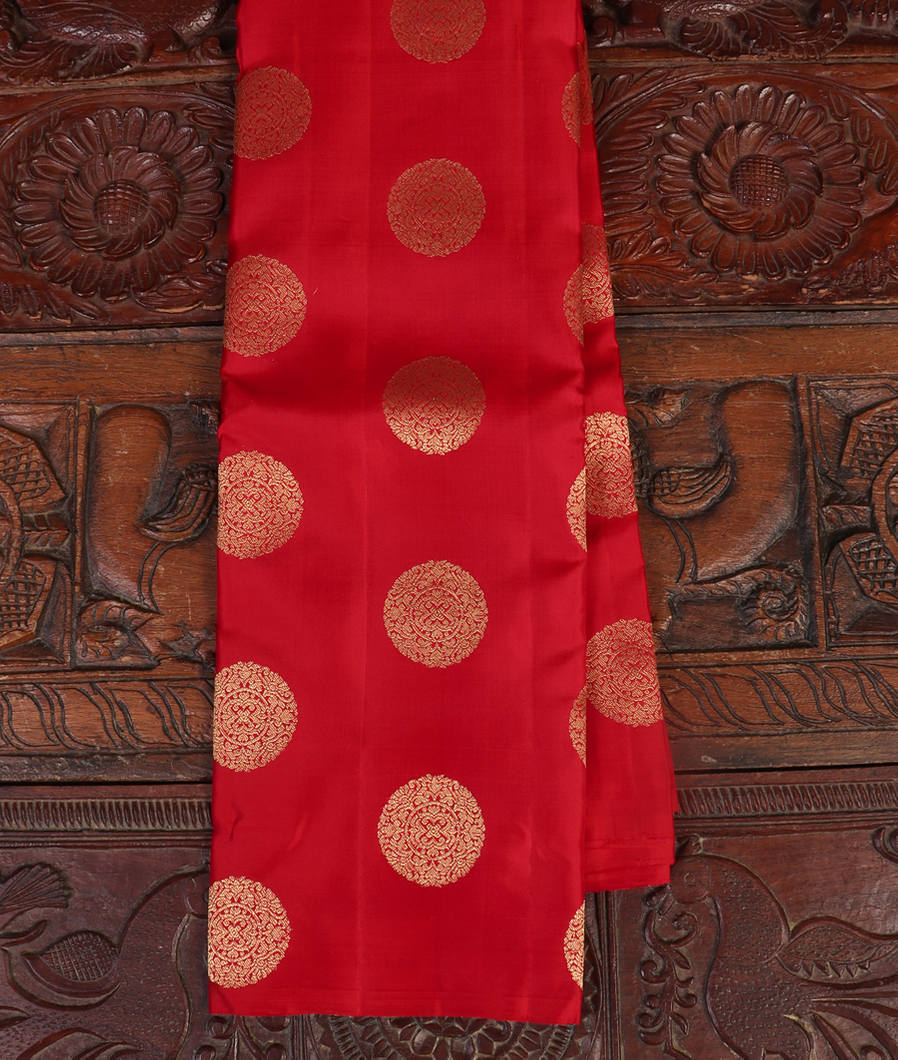Red Handwoven Kanjivaram Silk Saree T433175-image