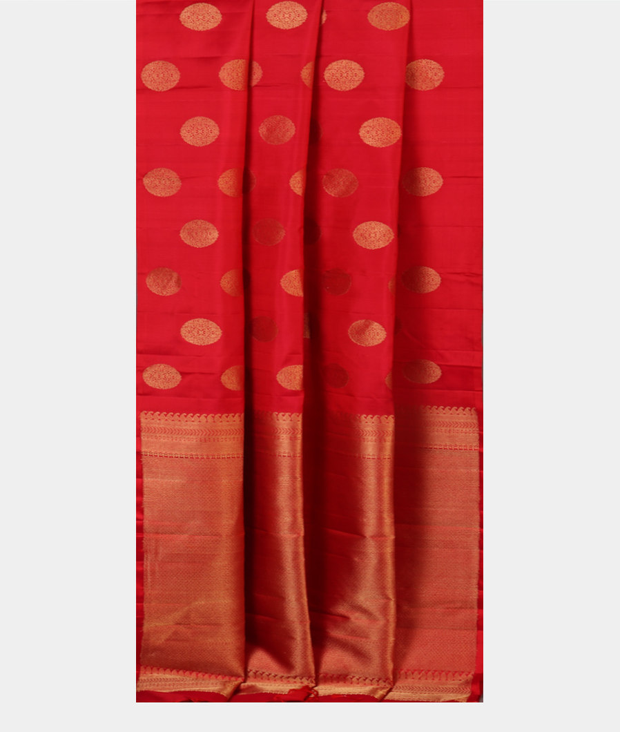 Red Handwoven Kanjivaram Silk Saree T4331752