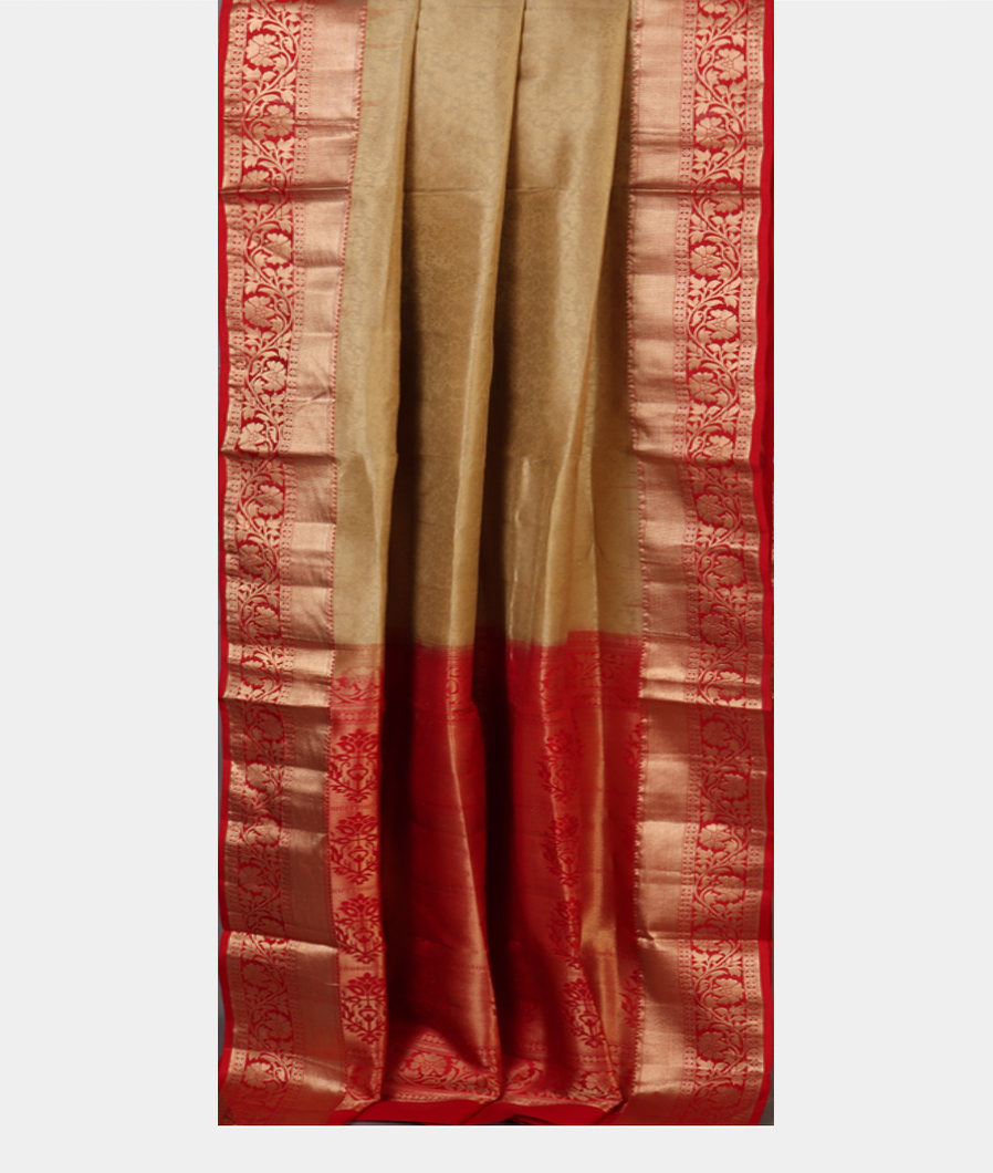 Beige Soft Silk Saree T4290612
