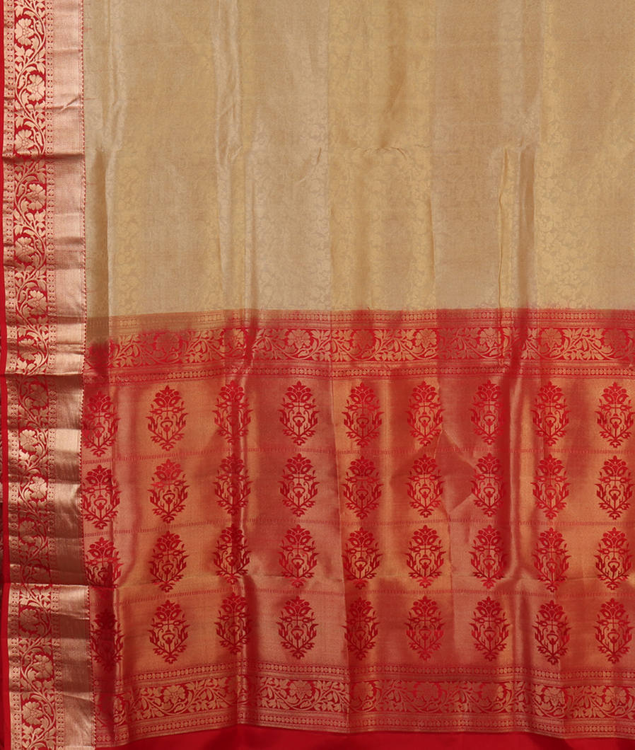 Beige Soft Silk Saree T4290614