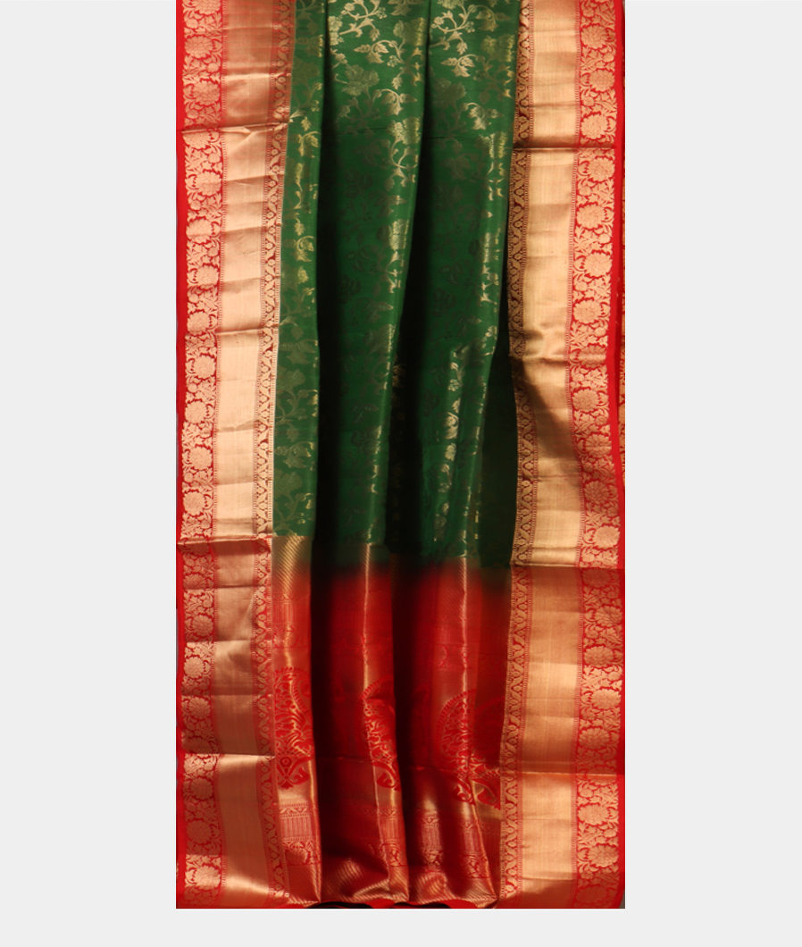 Green Soft Silk Saree T4290492