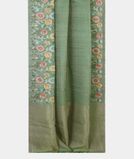 Green Kora Tissue Organza Embroidery Saree T4356122