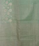 Green Kora Tissue Organza Embroidery Saree T4356123