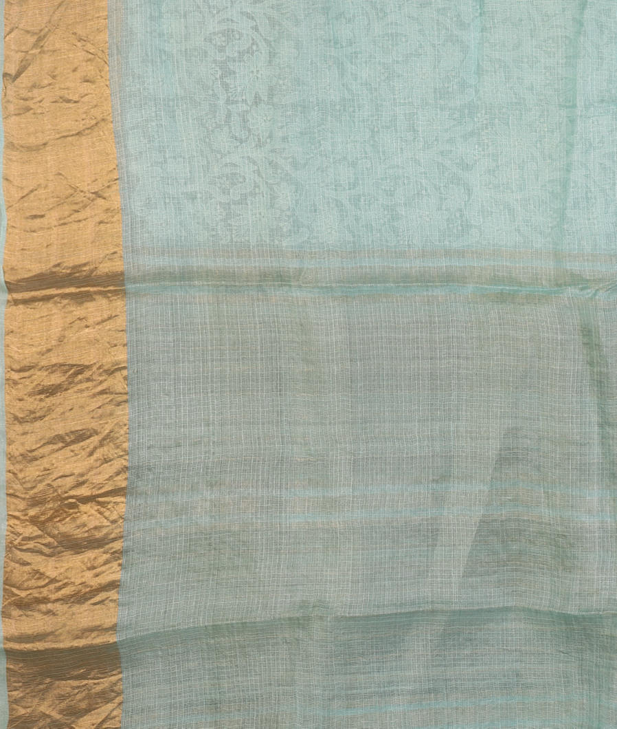 Blue Silk Kota Embroidery Saree T4356113