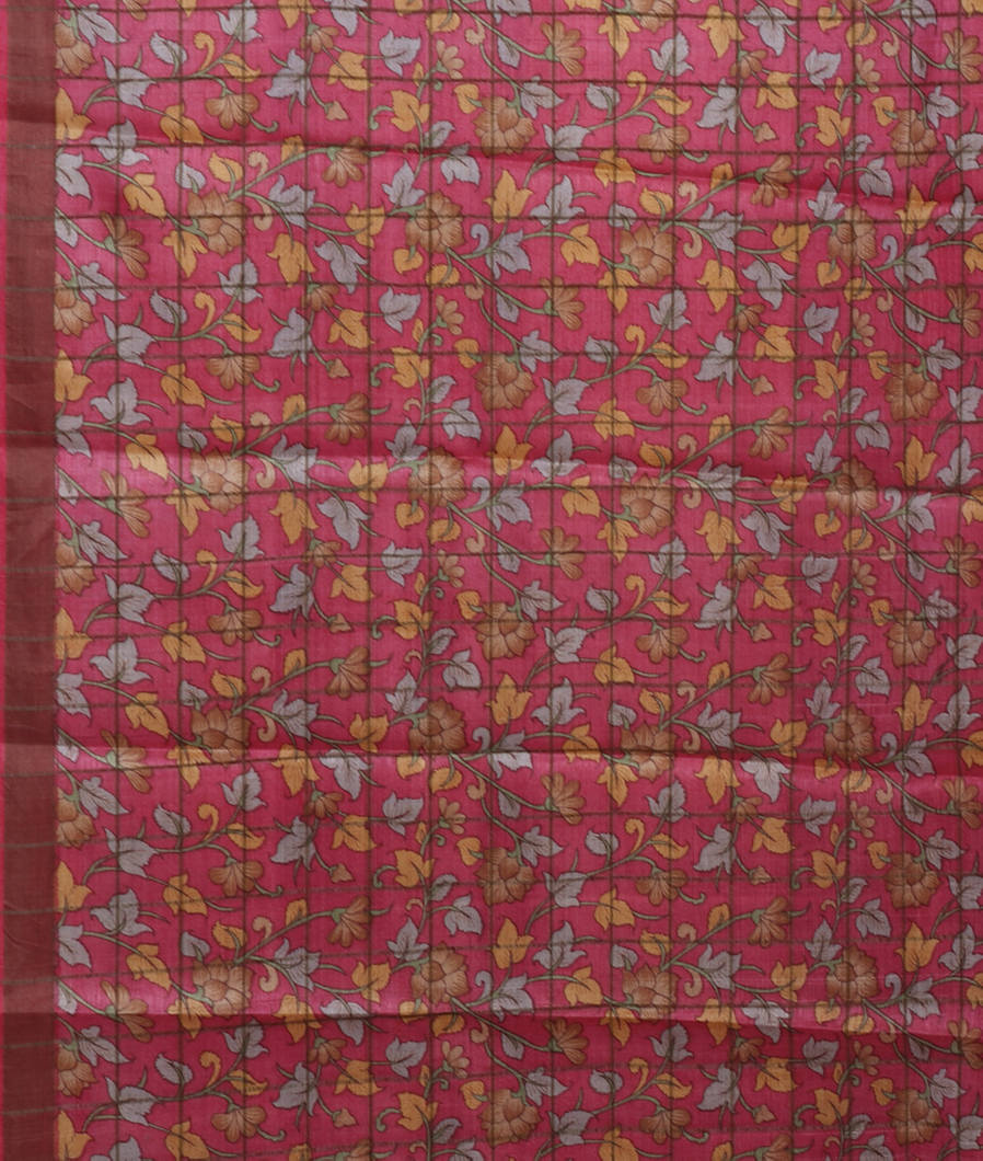 Grey Woven Tussar Saree T4296613