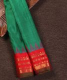 Green Gadwal Silk Saree T3570991