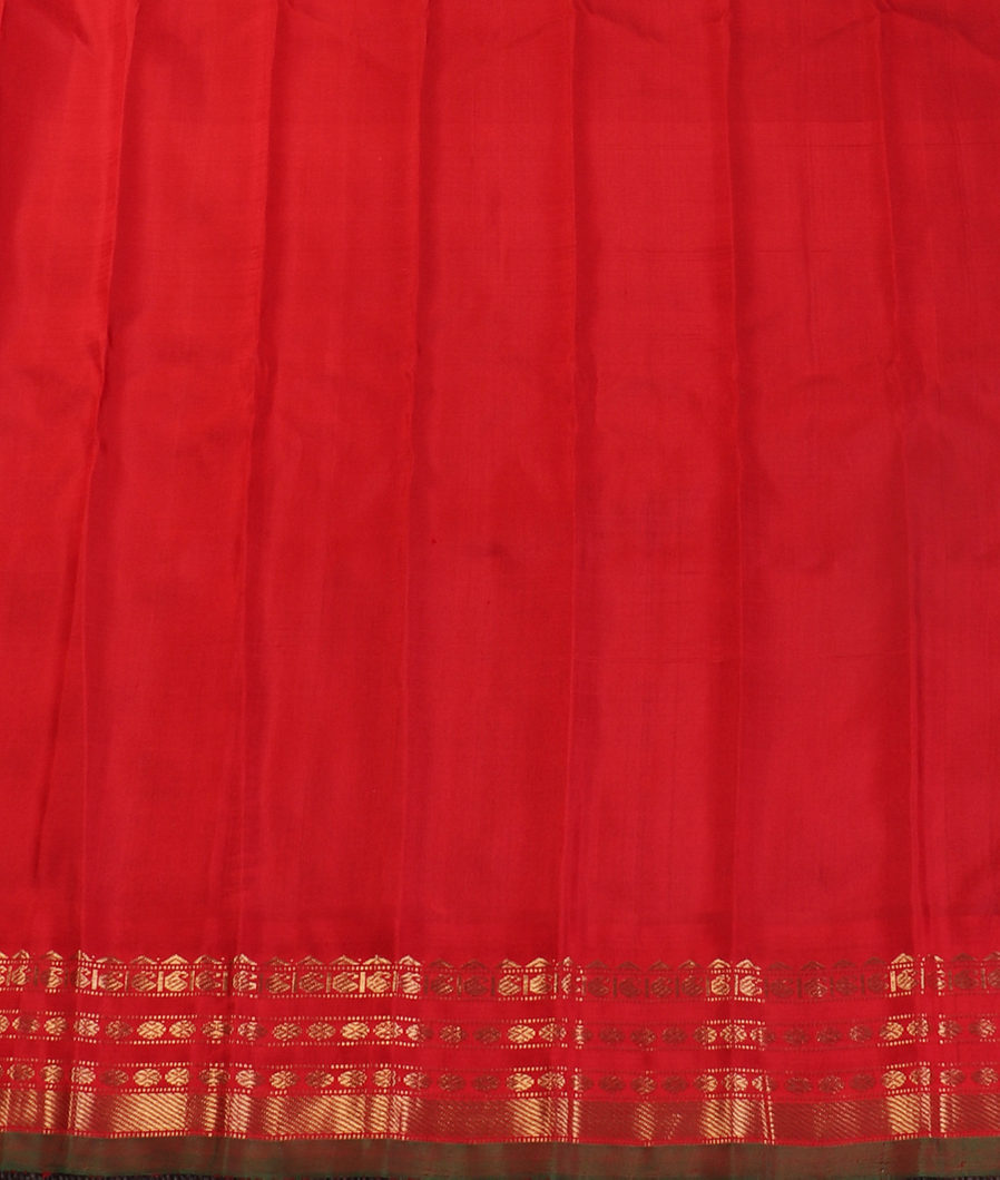 Green Gadwal Silk Saree T3570993