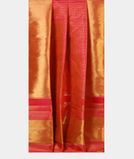 Orangish Pink Handwoven Kanjivaram Silk Saree T4367762