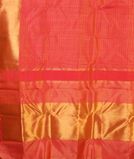 Orangish Pink Handwoven Kanjivaram Silk Saree T4367764