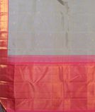 Grey Handwoven Kanjivaram Silk Saree T4370804