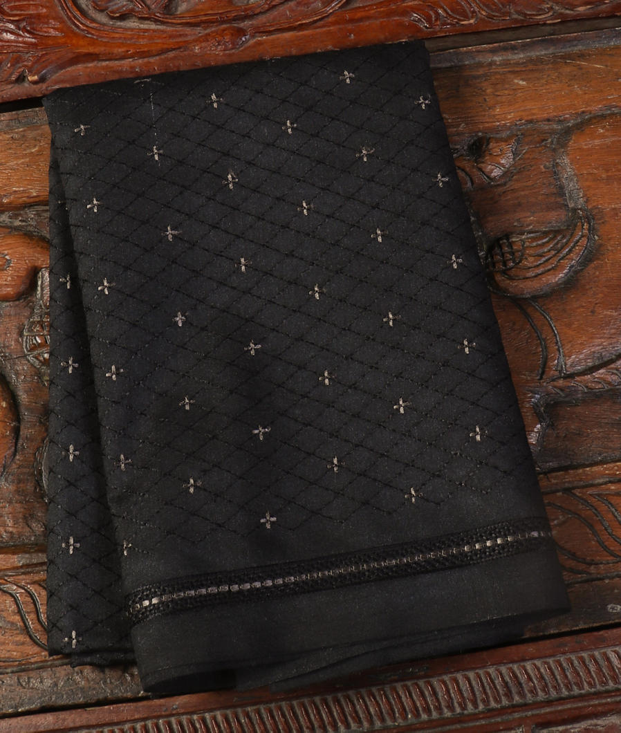 Black Tussar Blouse T428111-image