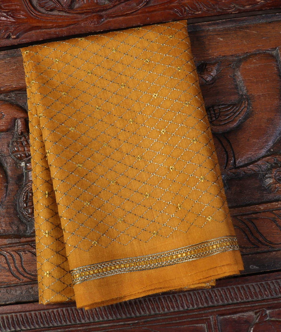 Yellow Tussar Blouse T428109-image