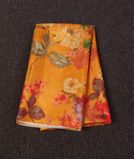 Yellow Hand Printed Kanjivaram Silk Blouse T4214561