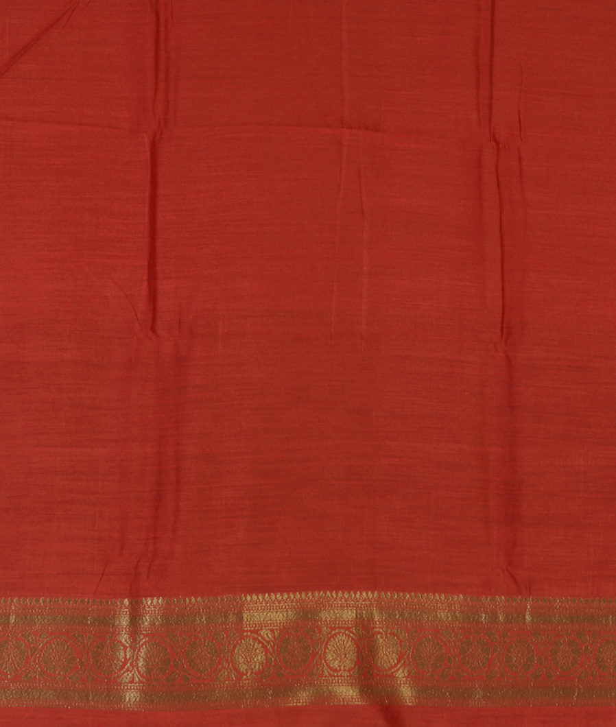 Brown Banaras Tussar Saree T4365533