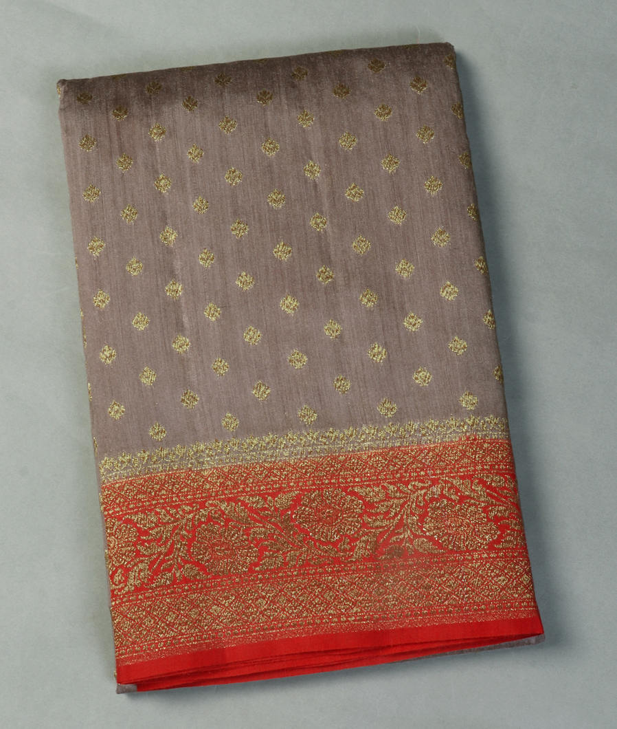 Light Purple Banaras Tussar Saree T436563-image