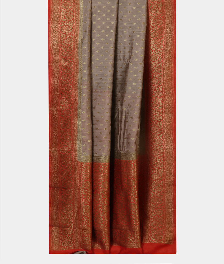 Light Purple Banaras Tussar Saree T4365632