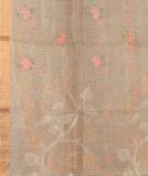 Beige Kora Tissue Organza Embroidery Saree TT3513573