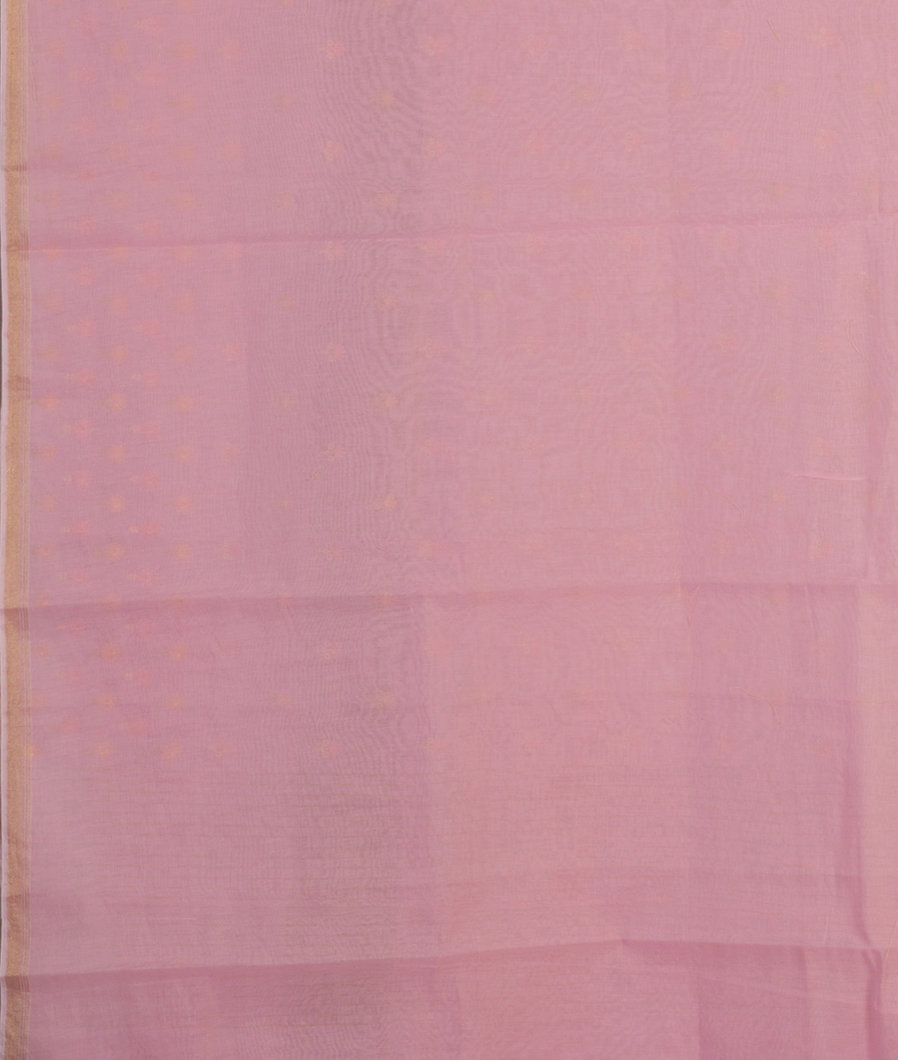 Lavender Chanderi Cotton Embroidery Saree T4366173