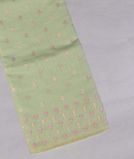 Green Chanderi Cotton Embroidery Saree T4366281