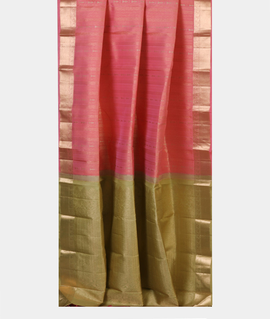Pink Handwoven Kanjivaram Silk Saree T4369582
