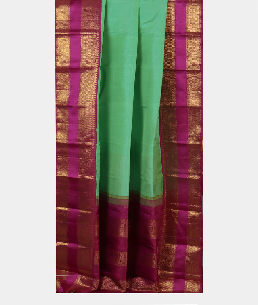 Green Handwoven Kanjivaram Silk Saree T4363872