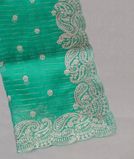 Green Kora Organza Embroidery Saree T4327661