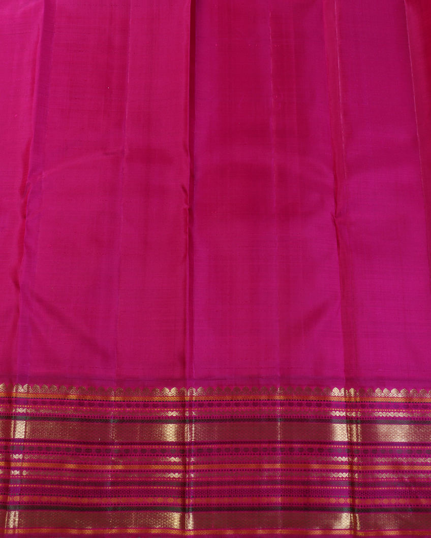 Beige Handwoven Kanjivaram Silk Saree T4362813