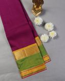 Purple Handwoven Kanjivaram Silk Saree T4362861
