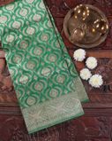 Green Banaras Silk Saree T4252081