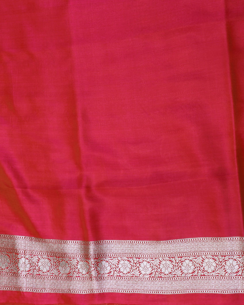 Magenta Banaras Silk Saree T4271203