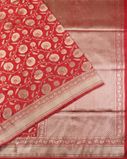 Red Banaras Silk Saree T4271224